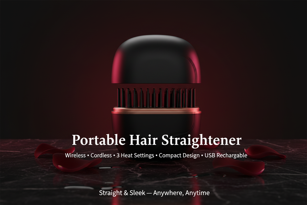 Portable Hair Straightener Descriptive Hero